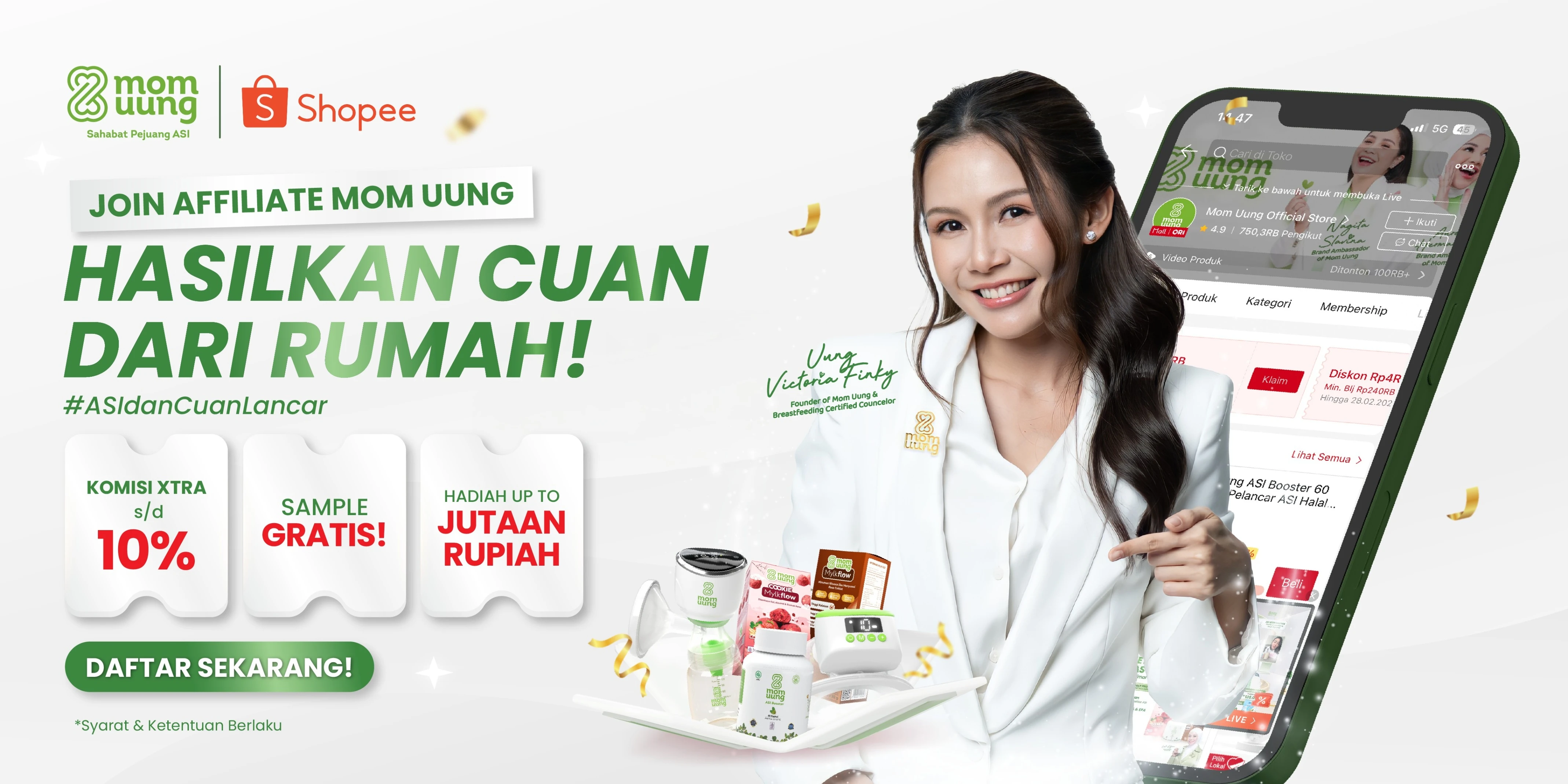 Belanja Produk Mom Uung di Official Shopee Store
